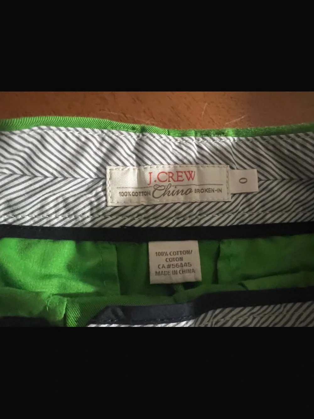 J. Crew Women's Green Chino Shorts